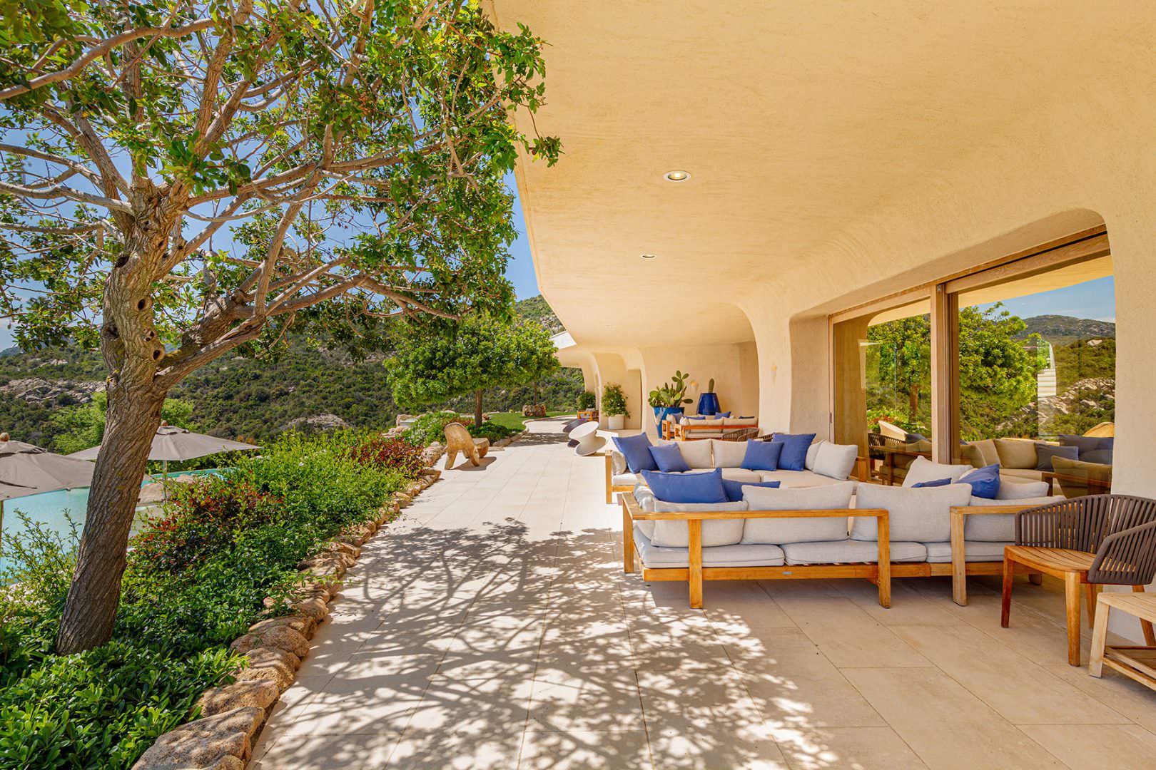 Interior photographer in Porto Cervo in villa the Rock