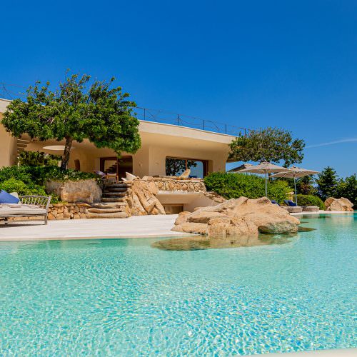 Interior photographer in Porto Cervo in villa the Rock