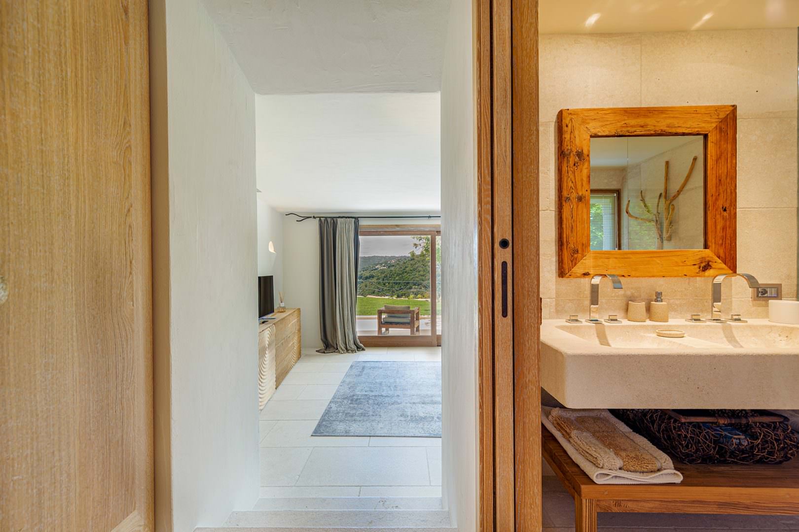 Interior photographer in Porto Cervo in villa the Rock