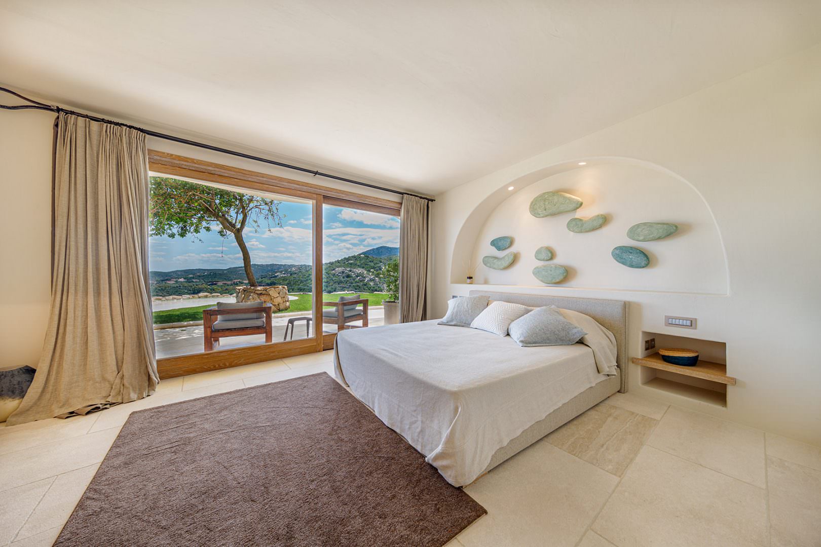 Interior photographer in Porto Cervo in villa the Rock