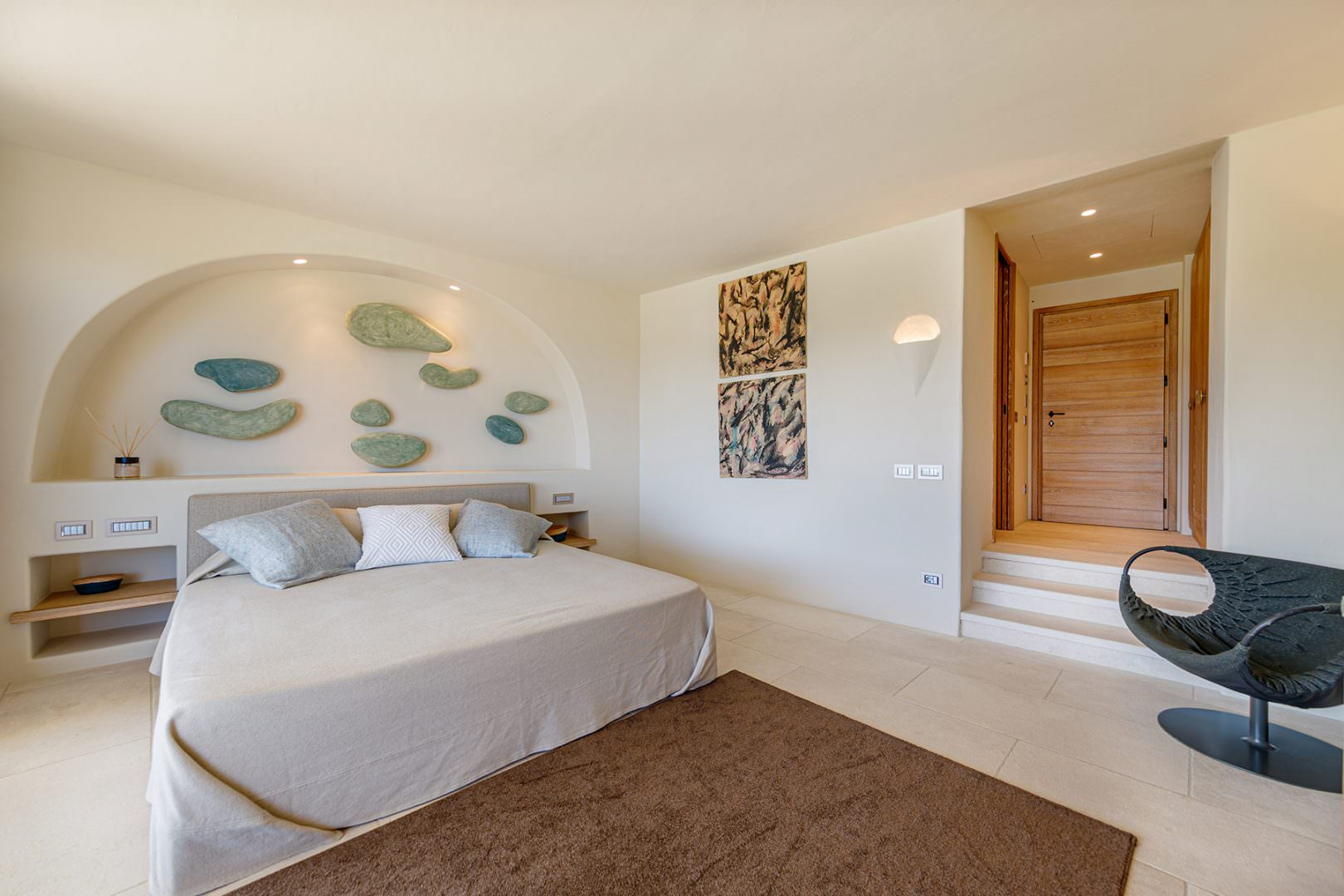 Interior photographer in Porto Cervo in villa the Rock